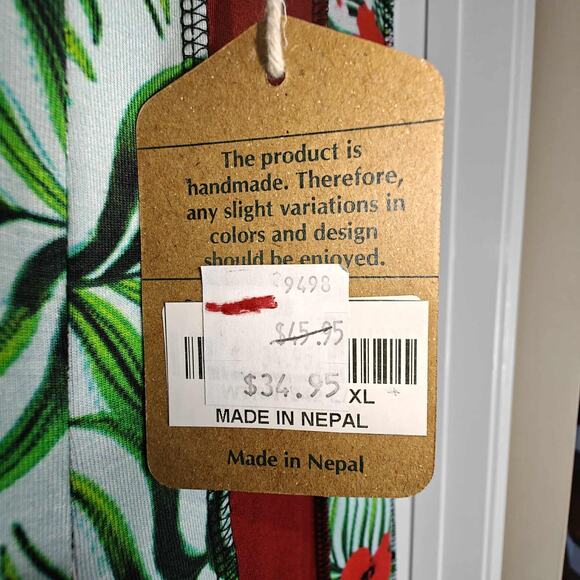 The Collection Royal women L/XL Viscose Patched Trouser Pants Patchwork - Picture 5 of 5